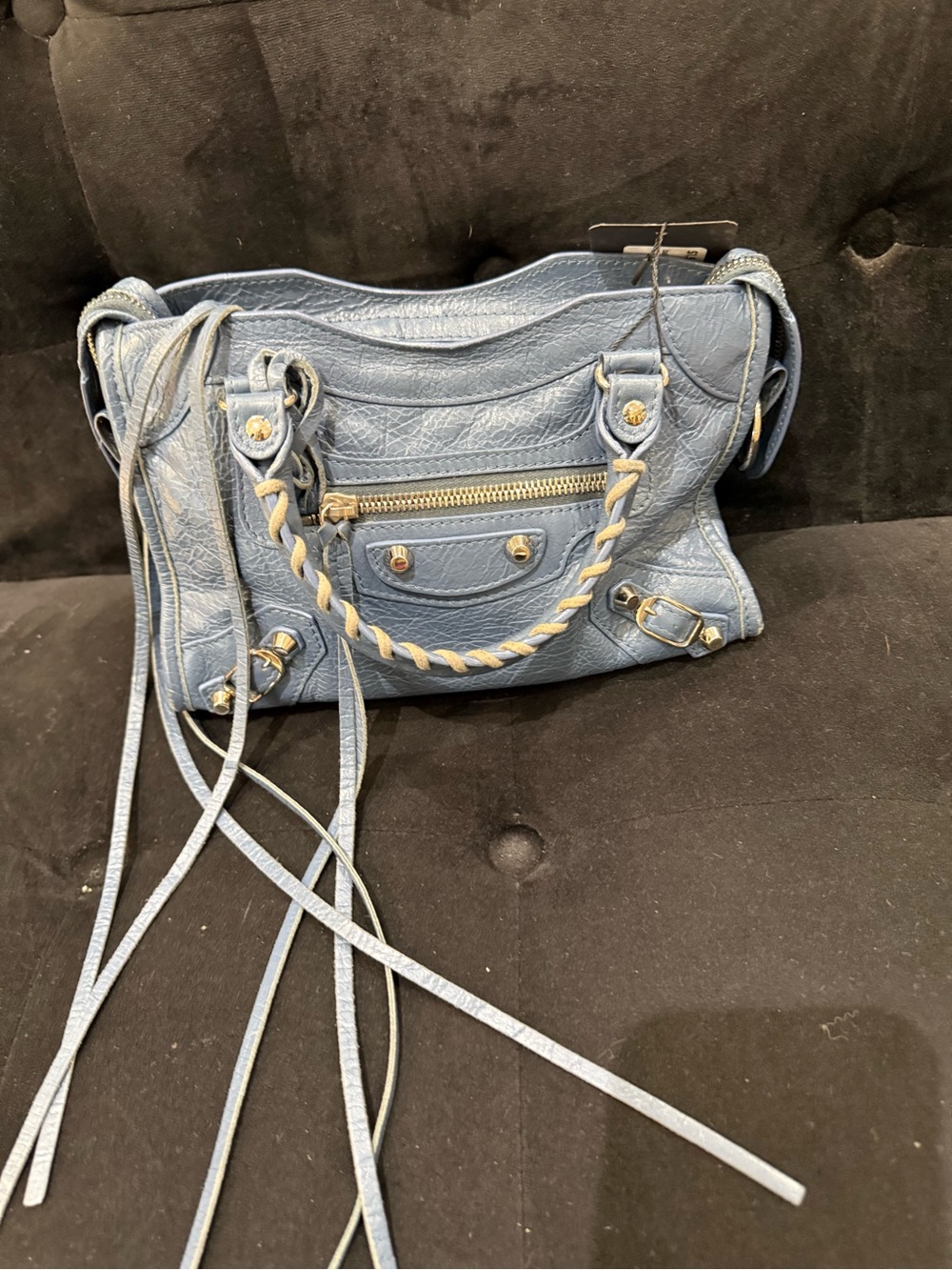 Balenciaga Light Blue Citi mini Satchel - Picture 6 of 8